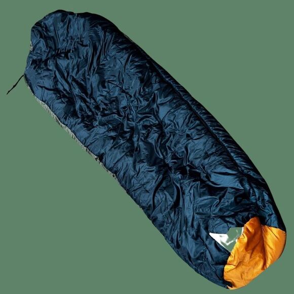 Quest Mummy Style Sleeping Bag, Gray & Orange, Polaris II, 3 lbs Fill Air - Picture 5 of 6